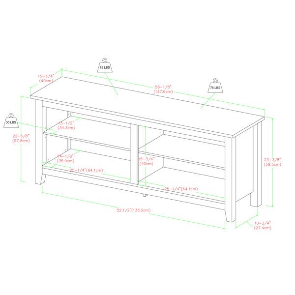 Sunbury 58.125'' Media Console