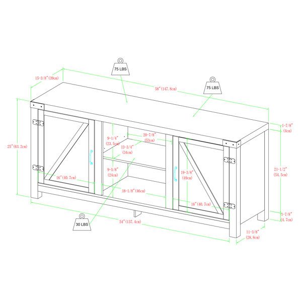 Neelon 58'' Media Console