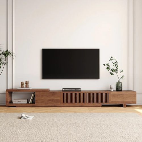 Luminoso Luxury Walnut Extendable TV Stand